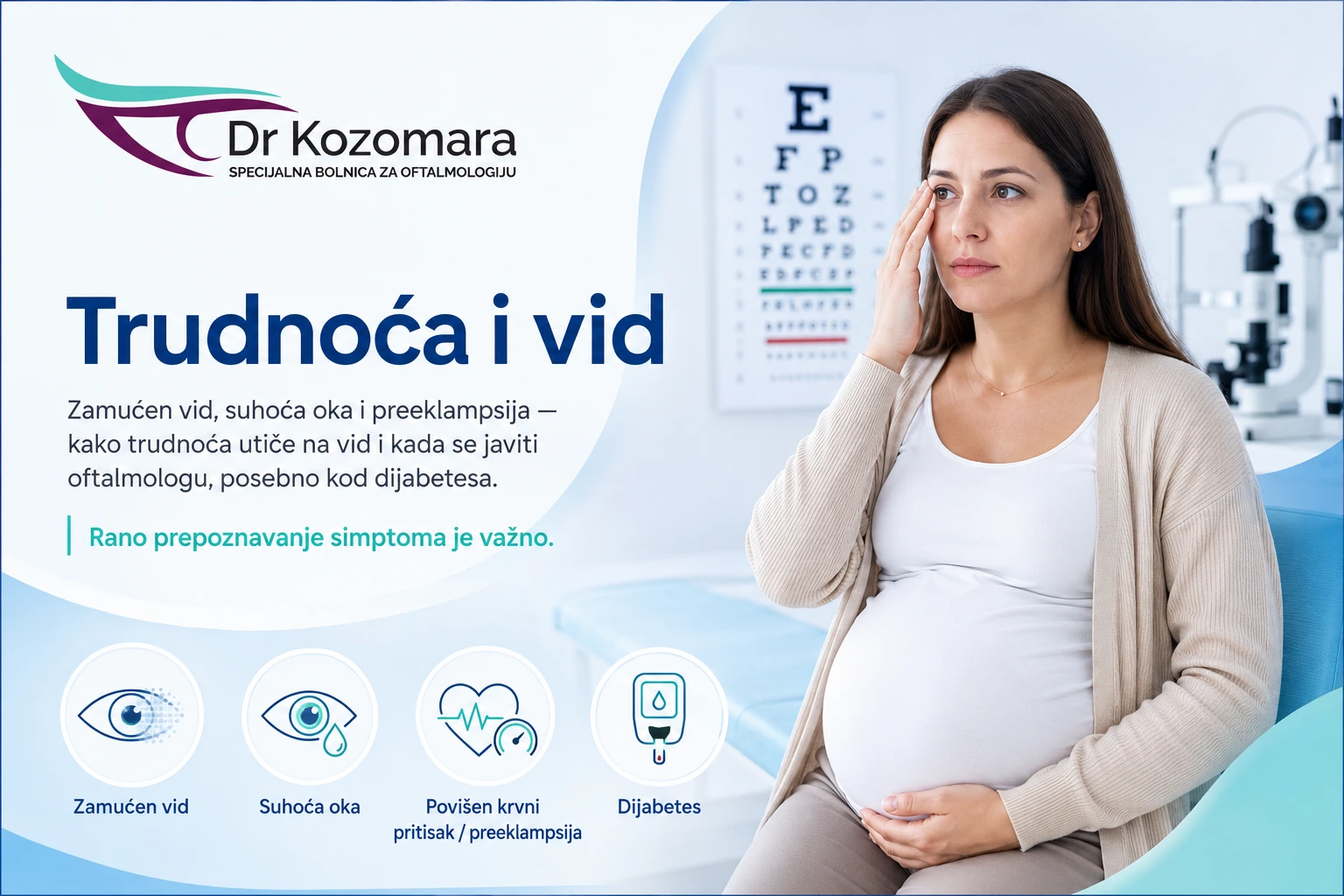 Trudnoća može da izazove promjene u vašem vidu