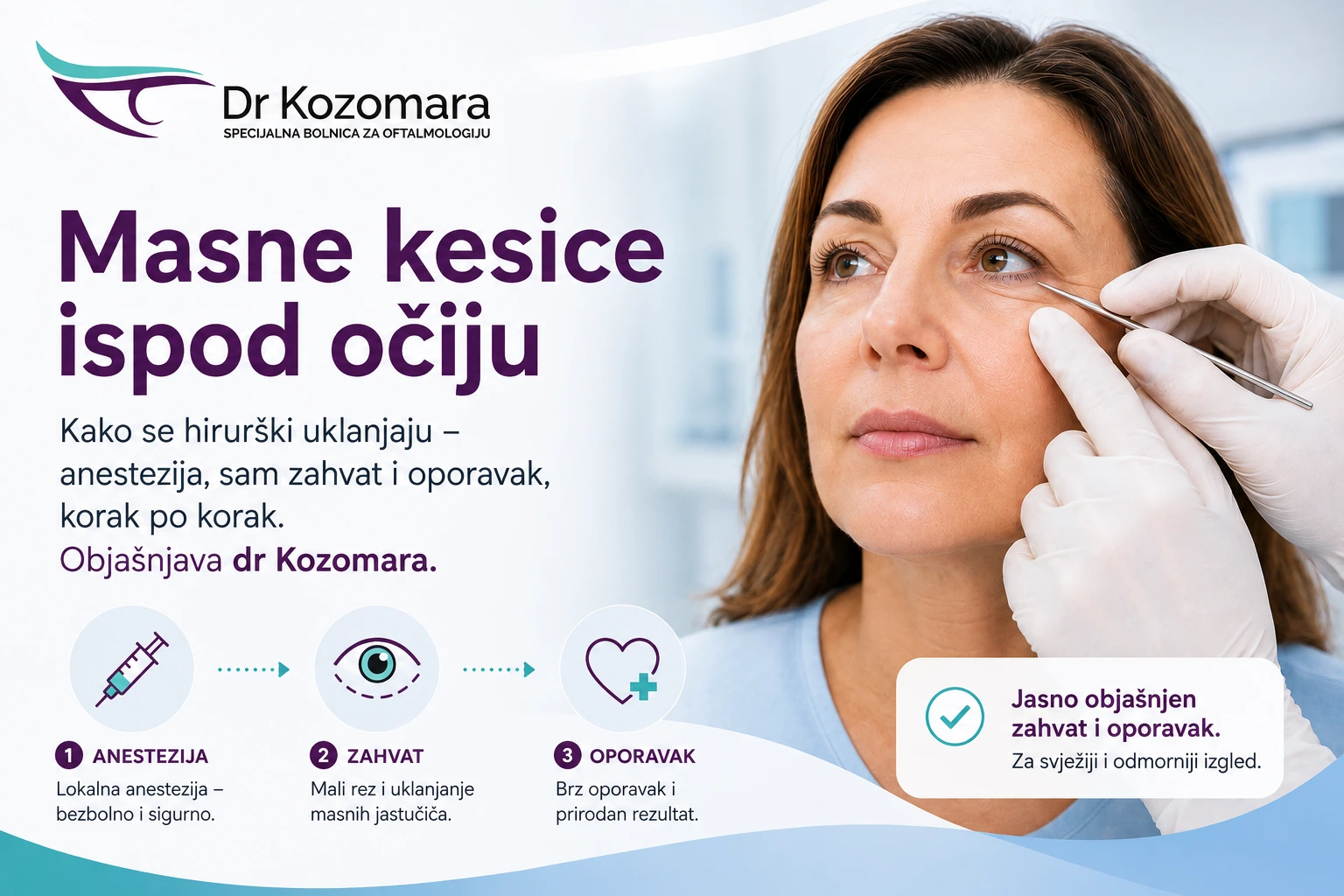 Uklanjanje podočnjaka u 3 koraka