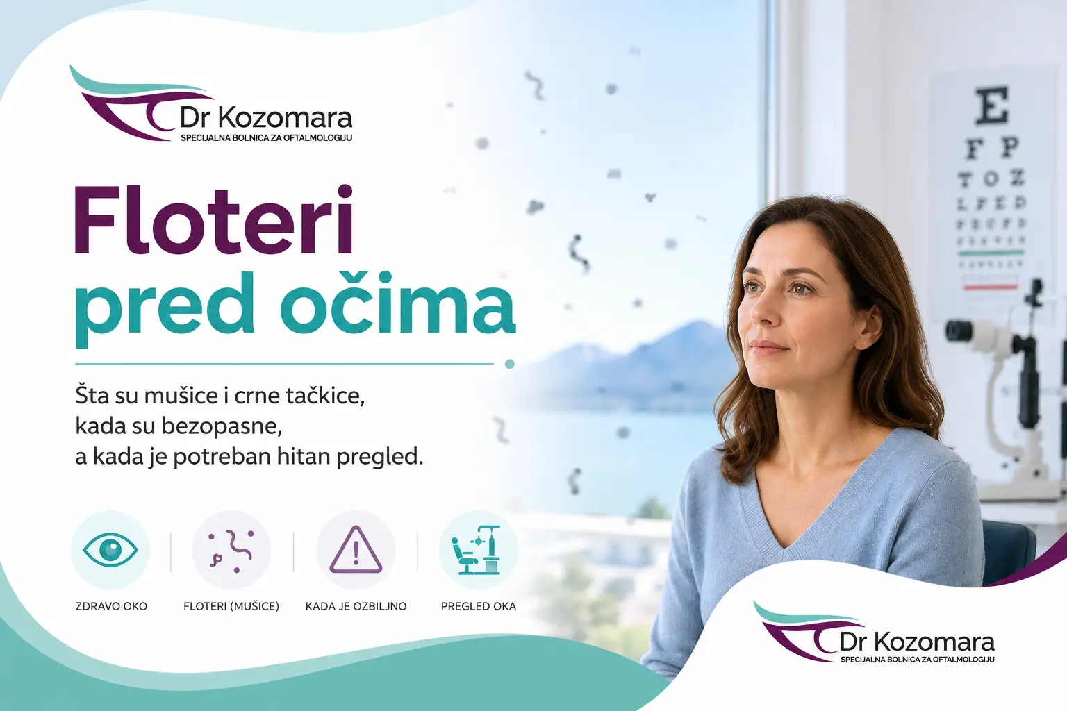 Crne tačkice i „mušice" pred očima: uzroci