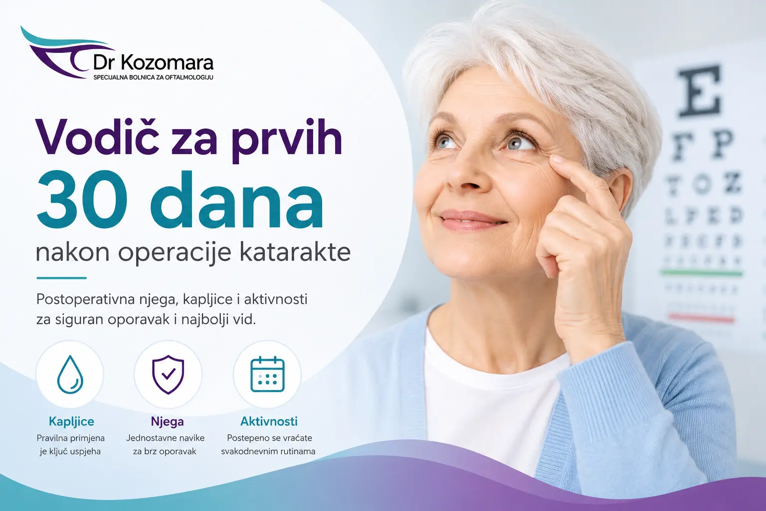 Njega nakon operacije katarakte: upute za oporavak