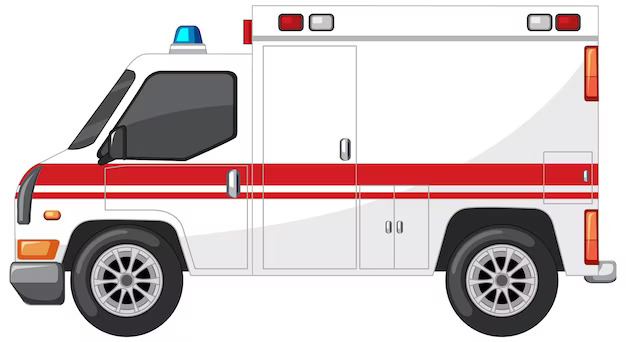 emergency ambulance white background 1308 101723
